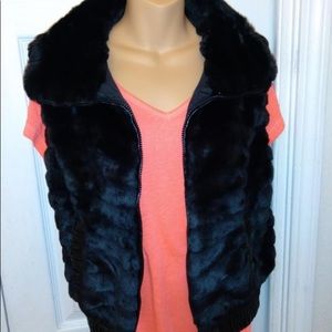 Fuzzy Puffer vest